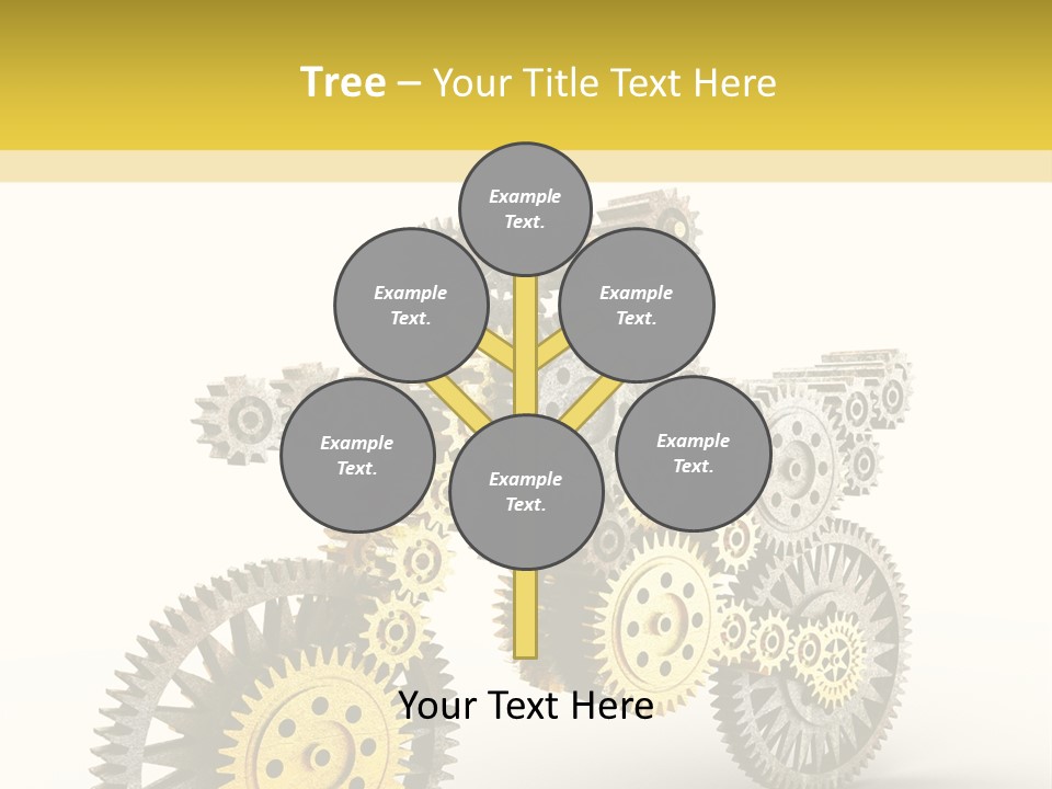 Wheel Gear Close Up PowerPoint Template