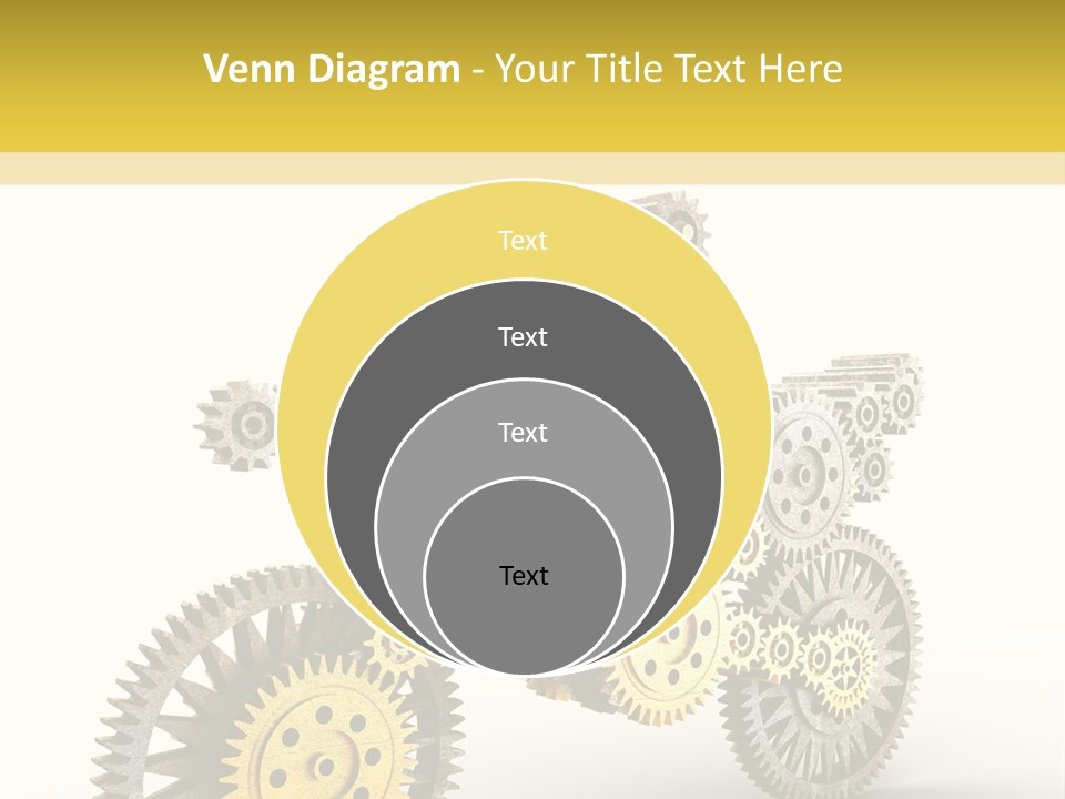Wheel Gear Close Up PowerPoint Template