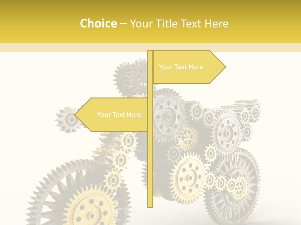 Wheel Gear Close Up PowerPoint Template