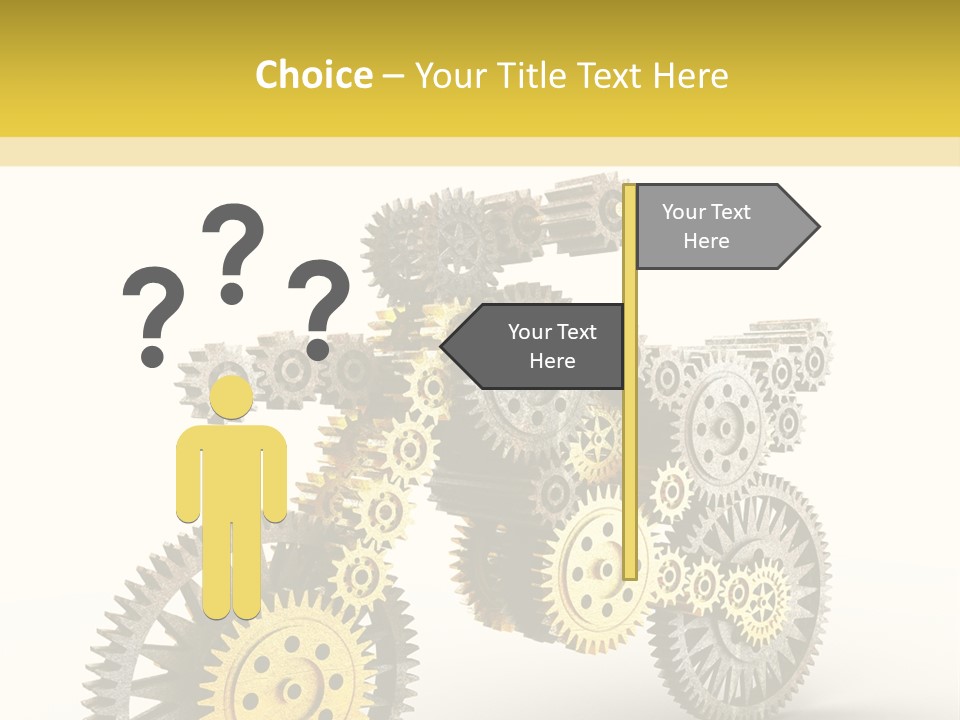 Wheel Gear Close Up PowerPoint Template