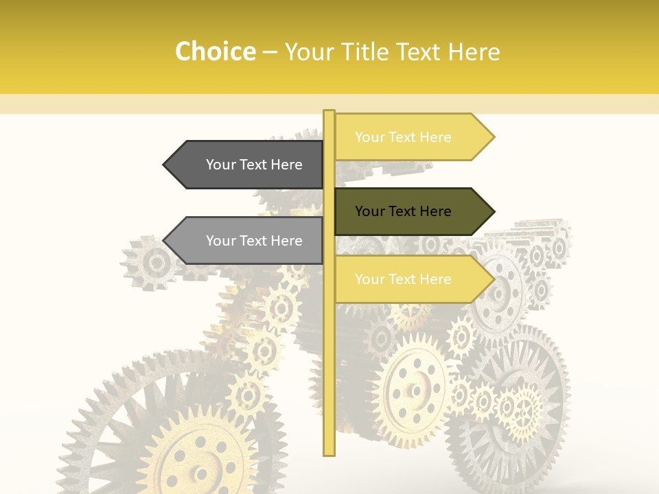 Wheel Gear Close Up PowerPoint Template