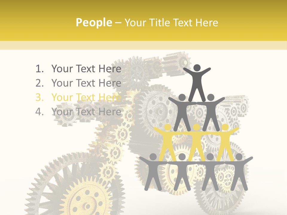 Wheel Gear Close Up PowerPoint Template