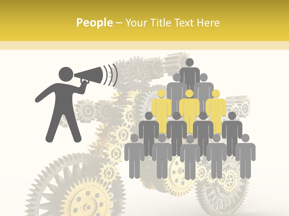 Wheel Gear Close Up PowerPoint Template