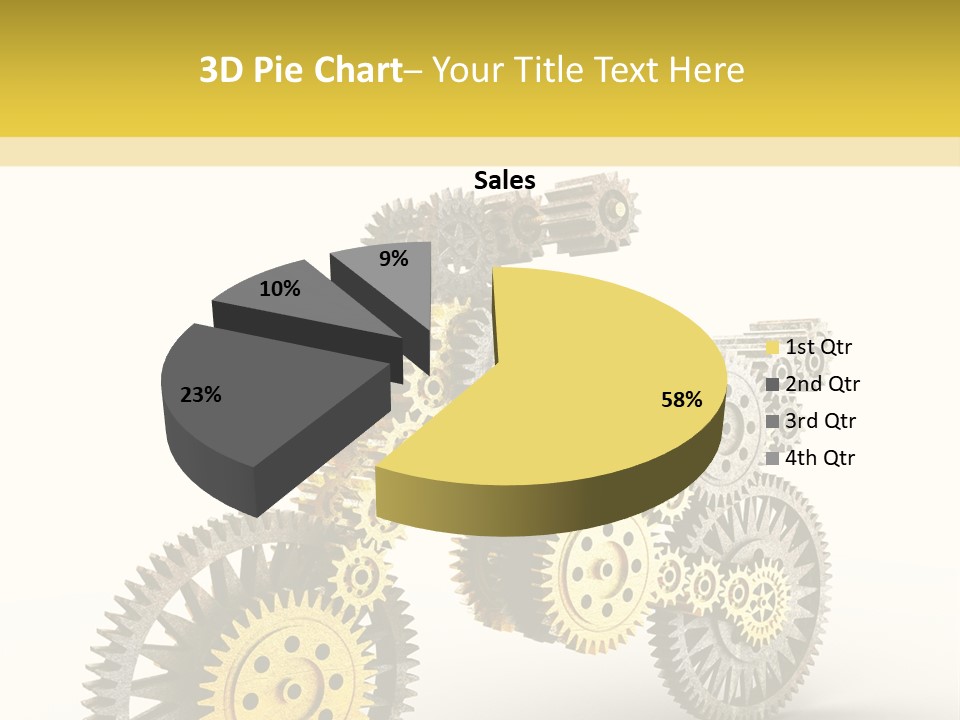 Wheel Gear Close Up PowerPoint Template