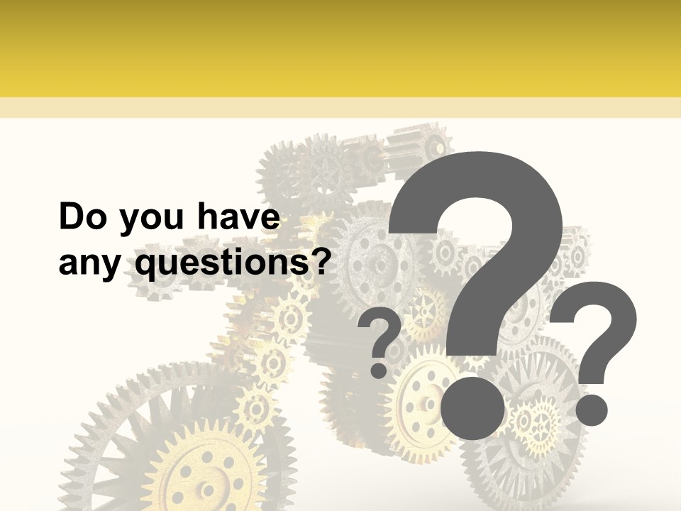 Wheel Gear Close Up PowerPoint Template