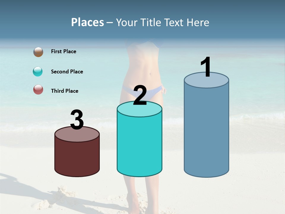 Girl Turquoise Holiday PowerPoint Template