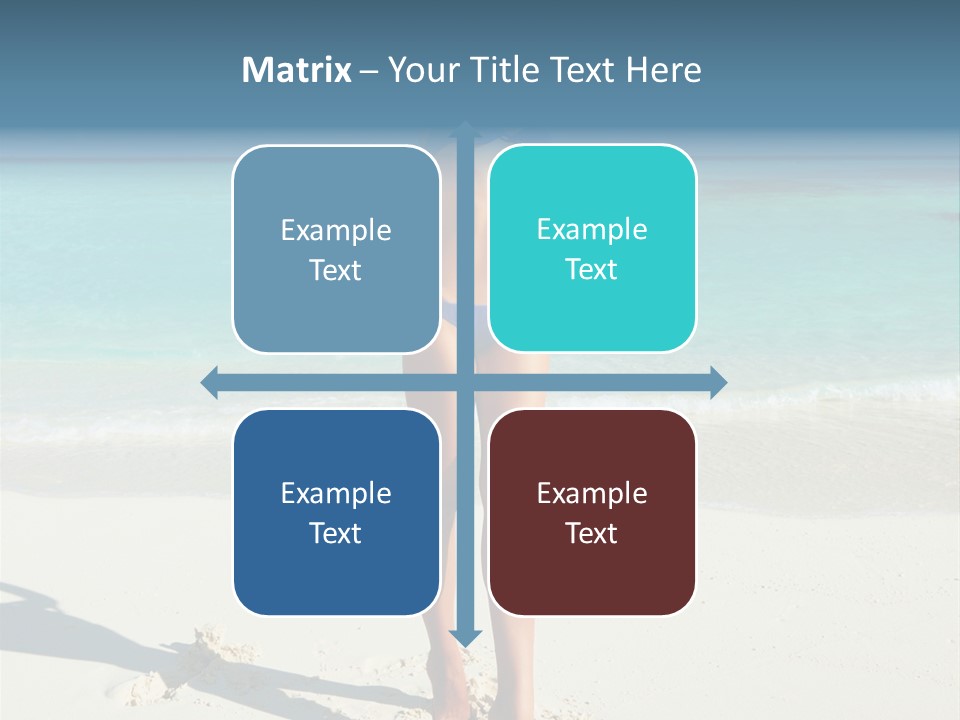 Girl Turquoise Holiday PowerPoint Template