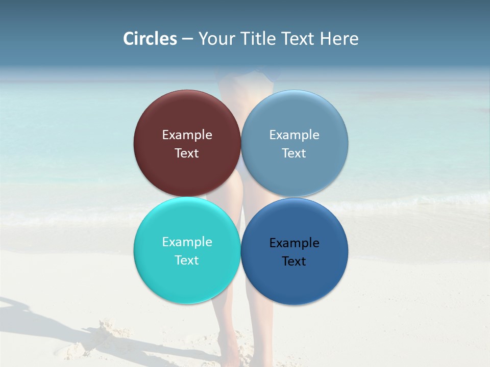 Girl Turquoise Holiday PowerPoint Template