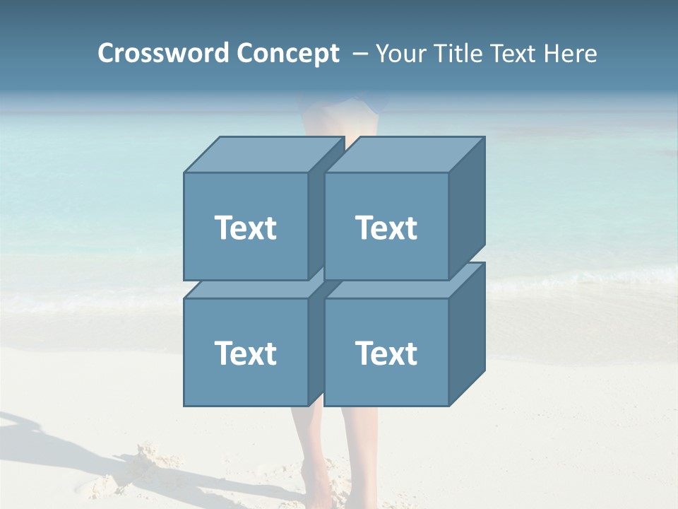 Girl Turquoise Holiday PowerPoint Template