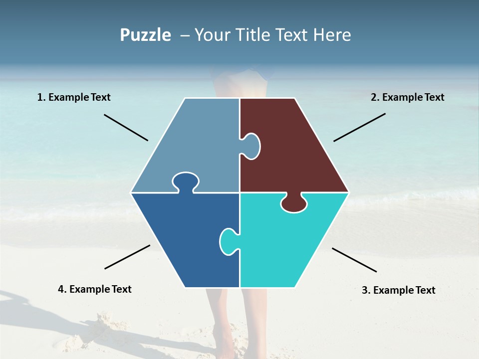 Girl Turquoise Holiday PowerPoint Template