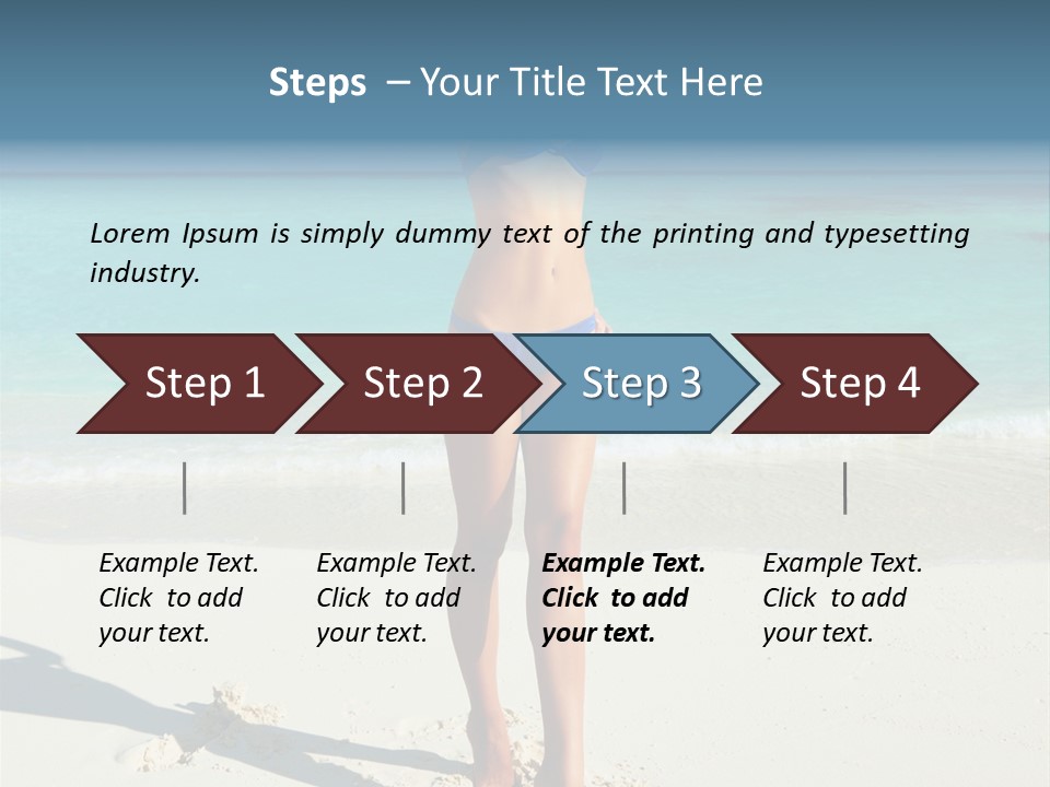 Girl Turquoise Holiday PowerPoint Template