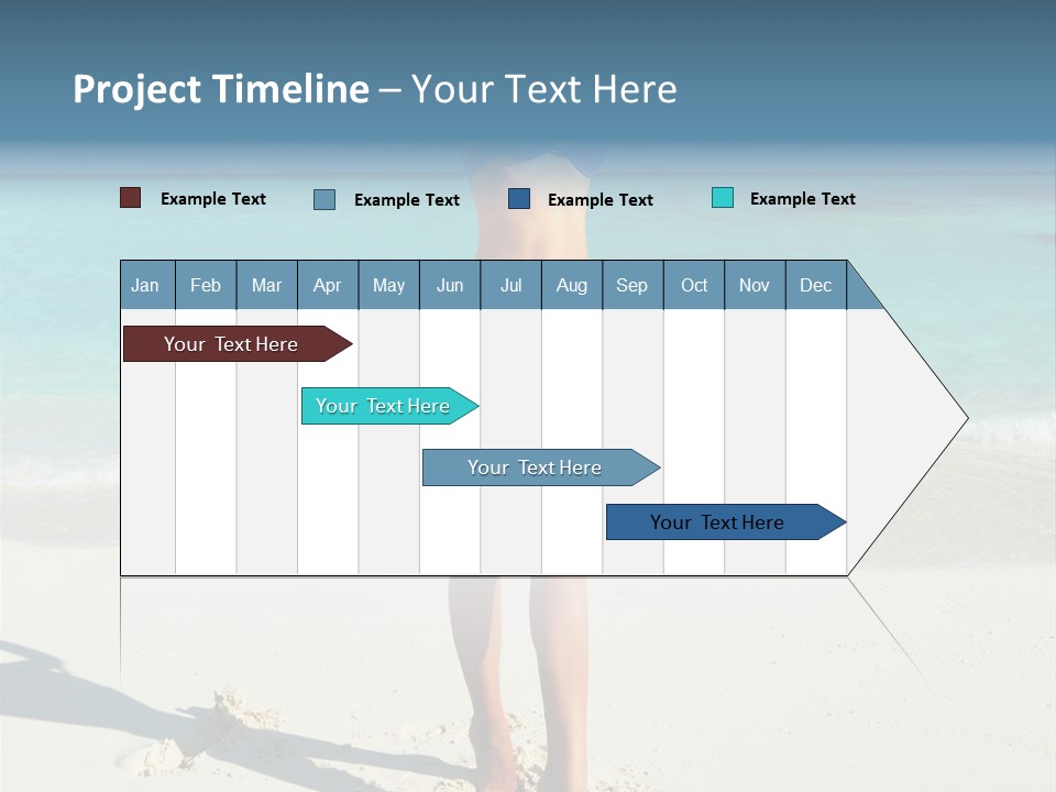 Girl Turquoise Holiday PowerPoint Template