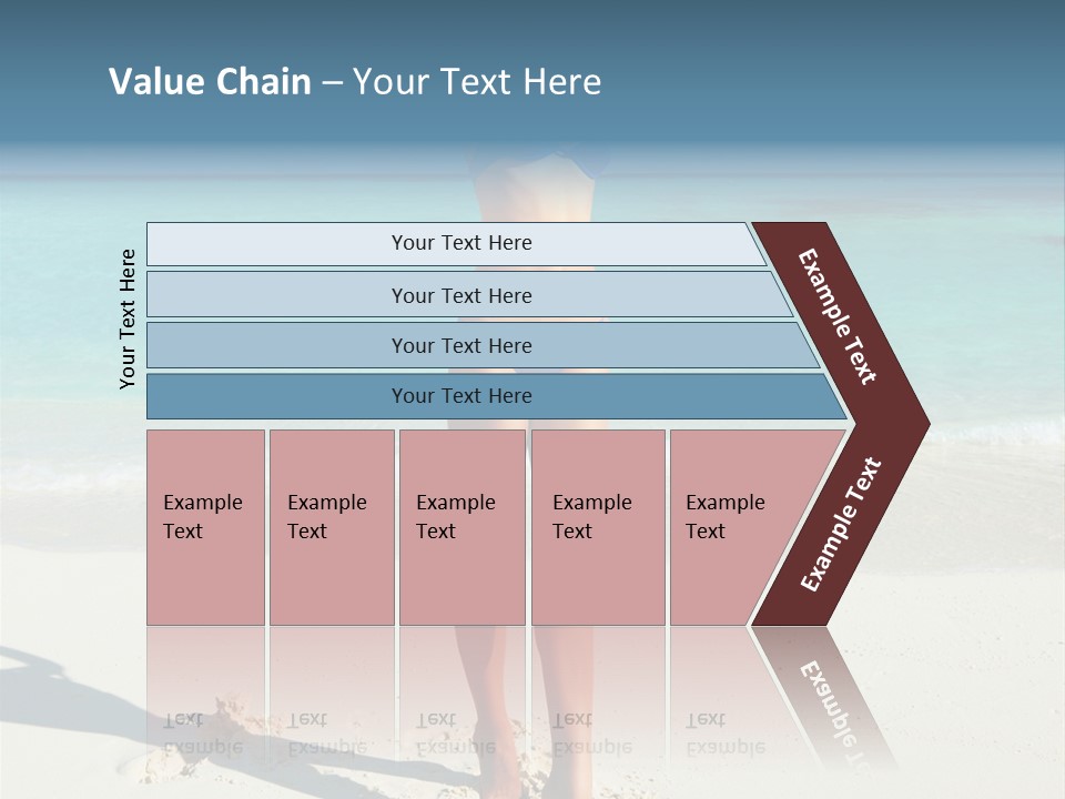 Girl Turquoise Holiday PowerPoint Template