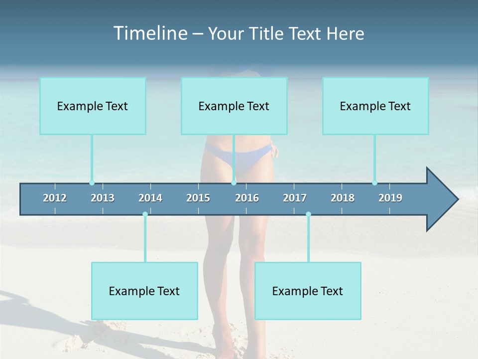 Girl Turquoise Holiday PowerPoint Template