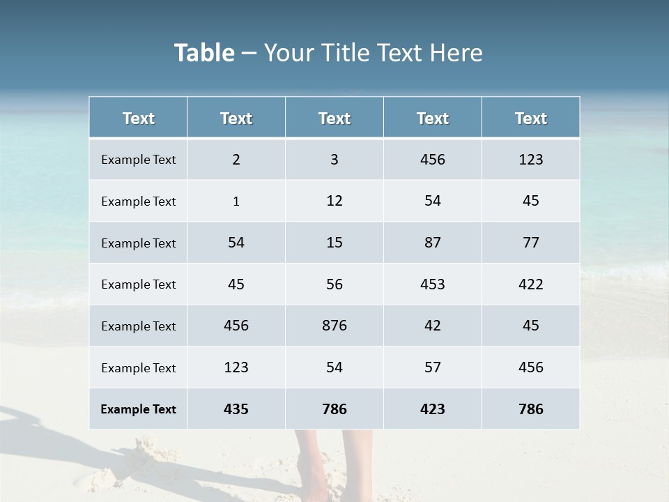 Girl Turquoise Holiday PowerPoint Template