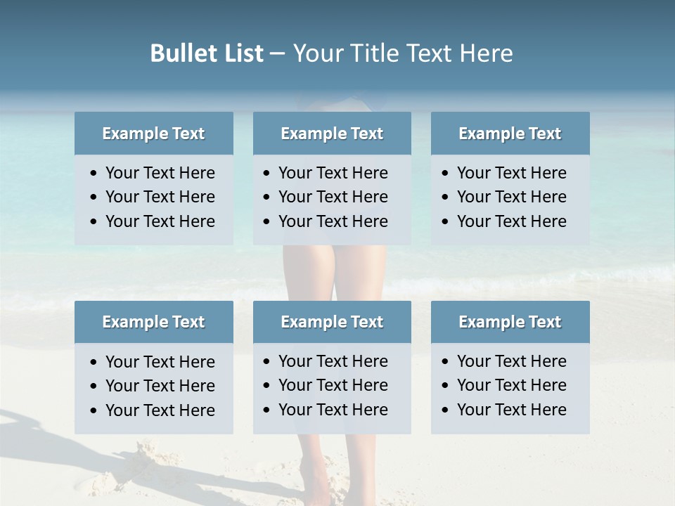 Girl Turquoise Holiday PowerPoint Template