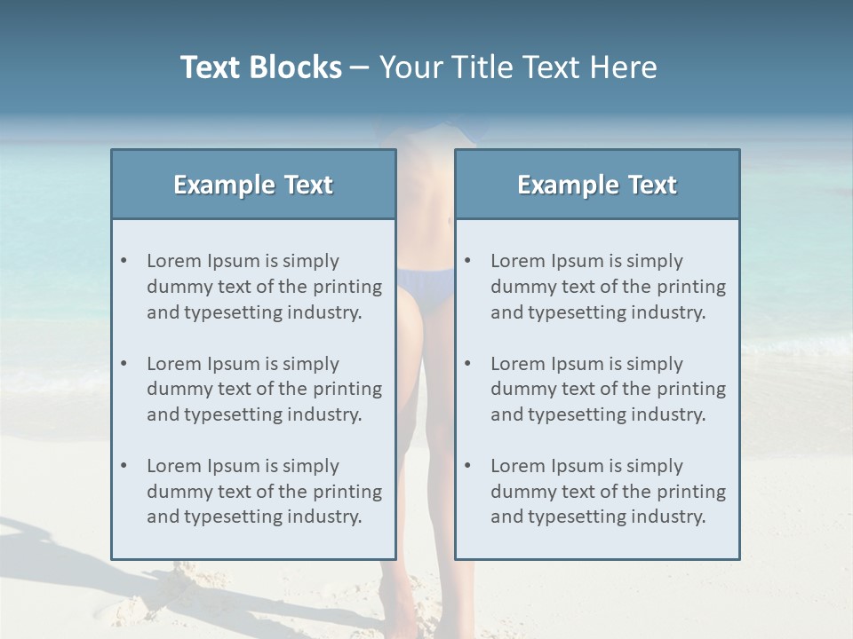 Girl Turquoise Holiday PowerPoint Template