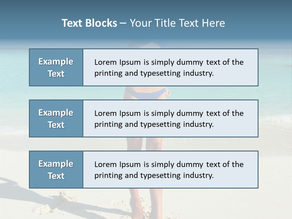 Girl Turquoise Holiday PowerPoint Template