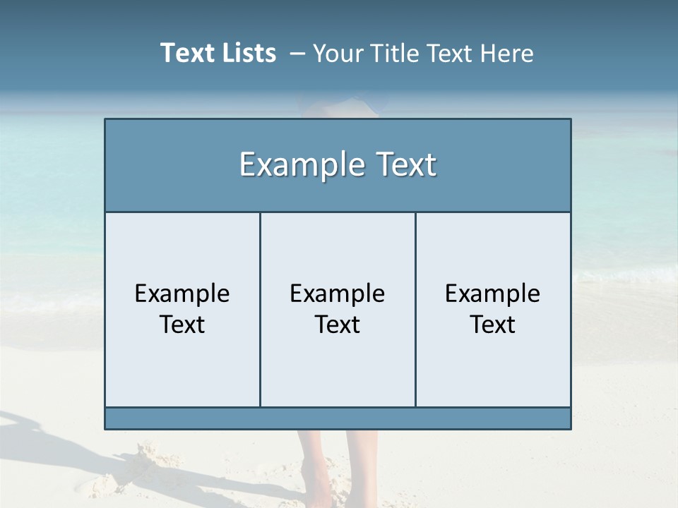 Girl Turquoise Holiday PowerPoint Template