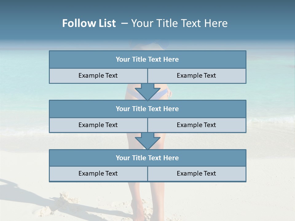 Girl Turquoise Holiday PowerPoint Template