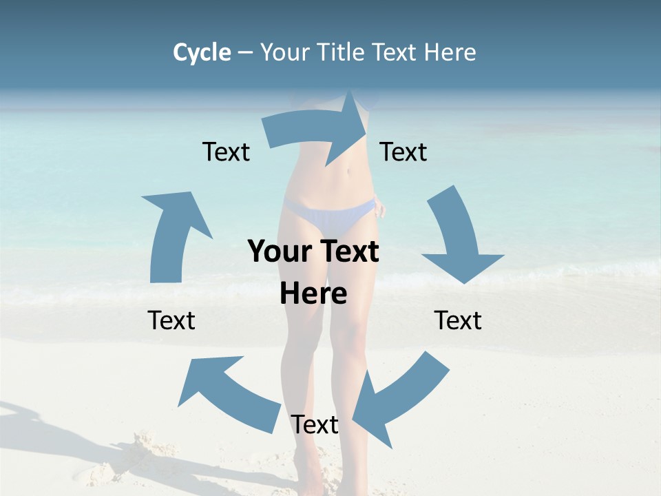 Girl Turquoise Holiday PowerPoint Template