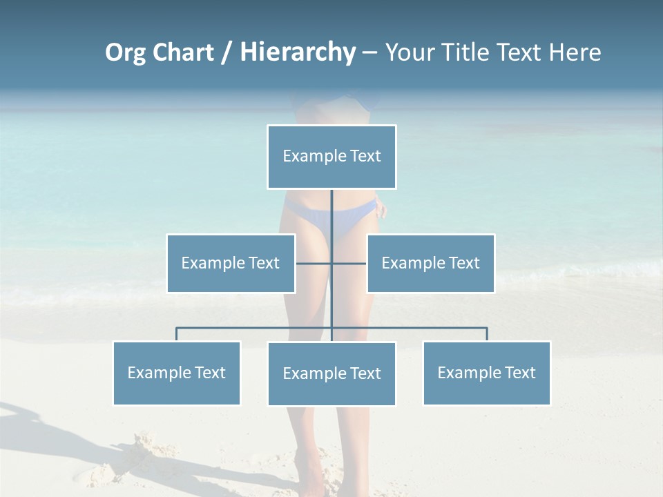 Girl Turquoise Holiday PowerPoint Template