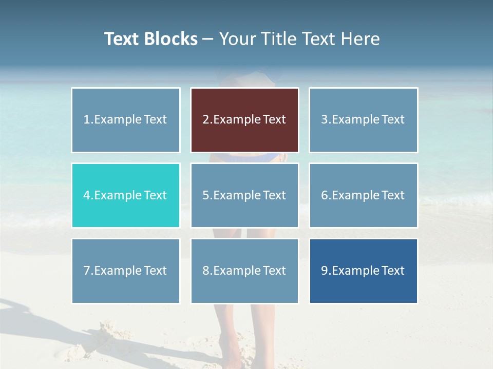 Girl Turquoise Holiday PowerPoint Template