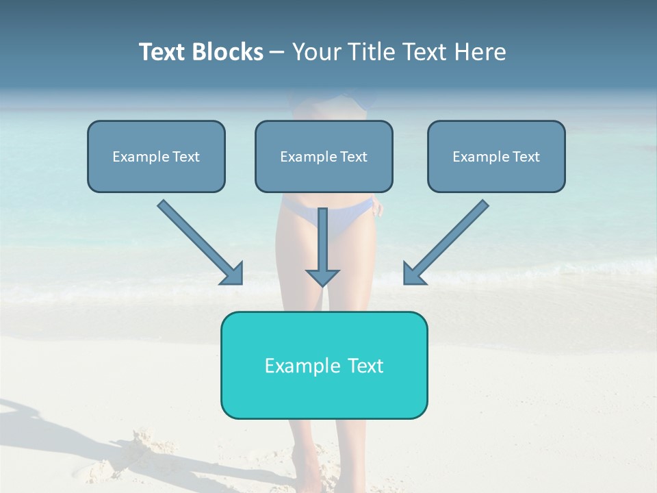 Girl Turquoise Holiday PowerPoint Template