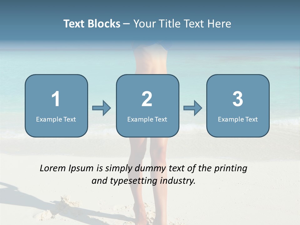 Girl Turquoise Holiday PowerPoint Template