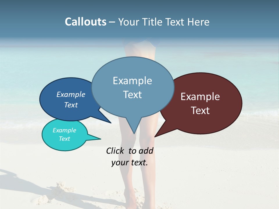 Girl Turquoise Holiday PowerPoint Template