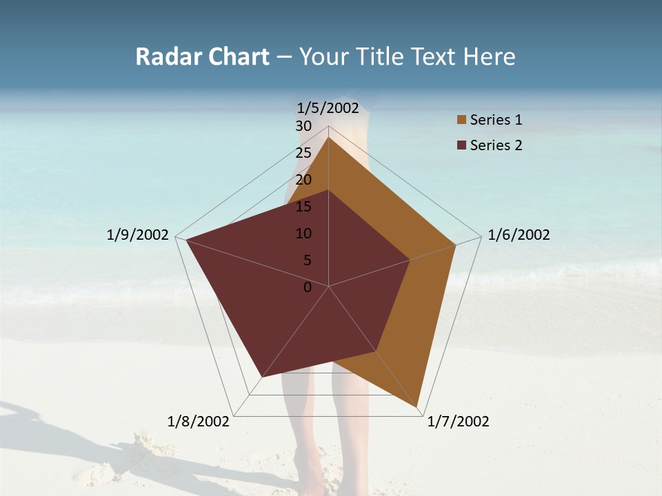 Girl Turquoise Holiday PowerPoint Template