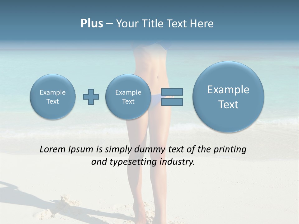 Girl Turquoise Holiday PowerPoint Template