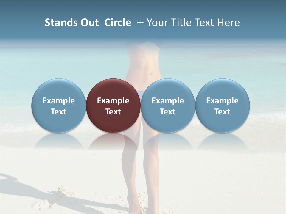 Girl Turquoise Holiday PowerPoint Template