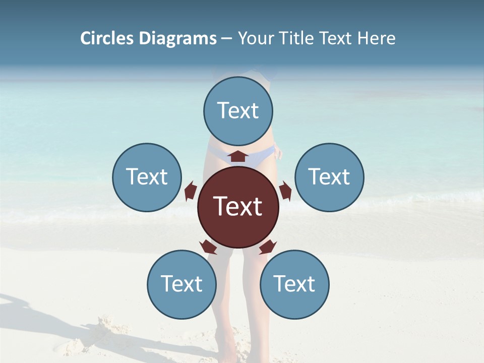 Girl Turquoise Holiday PowerPoint Template