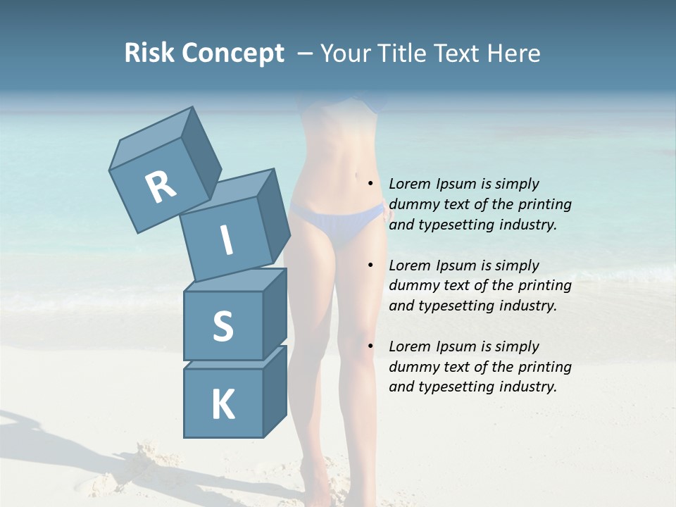 Girl Turquoise Holiday PowerPoint Template