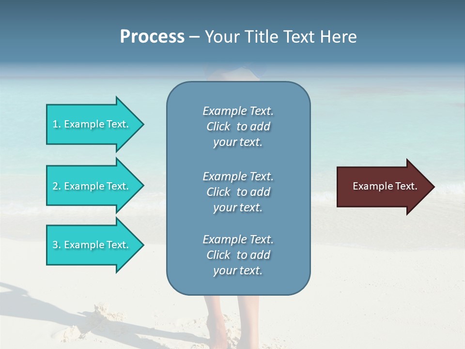 Girl Turquoise Holiday PowerPoint Template