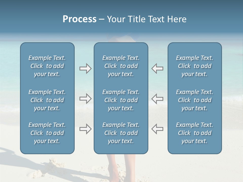 Girl Turquoise Holiday PowerPoint Template