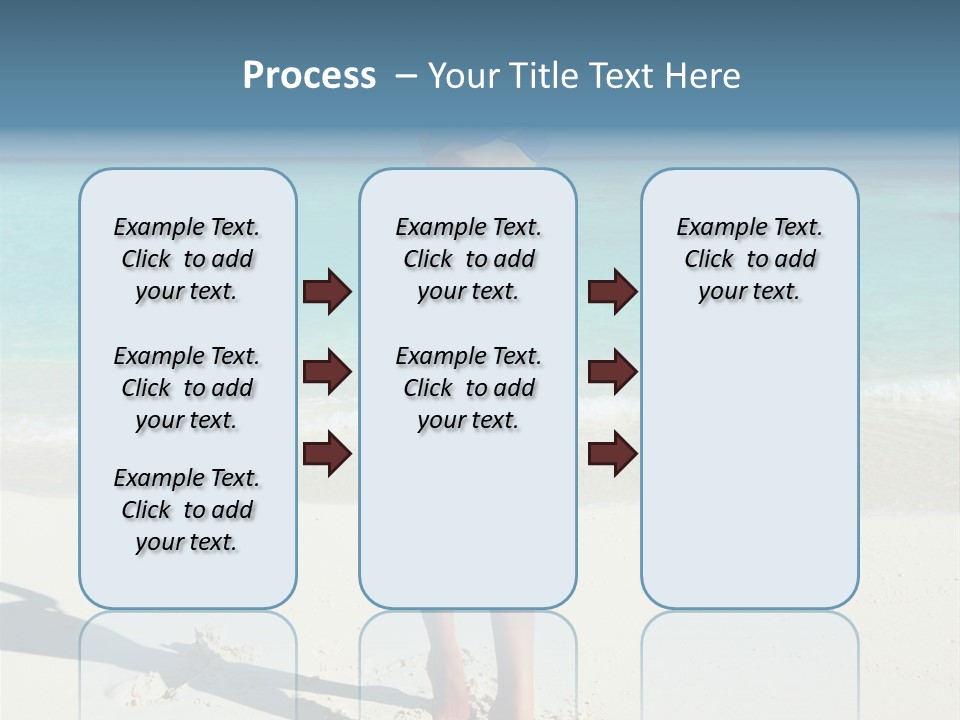 Girl Turquoise Holiday PowerPoint Template
