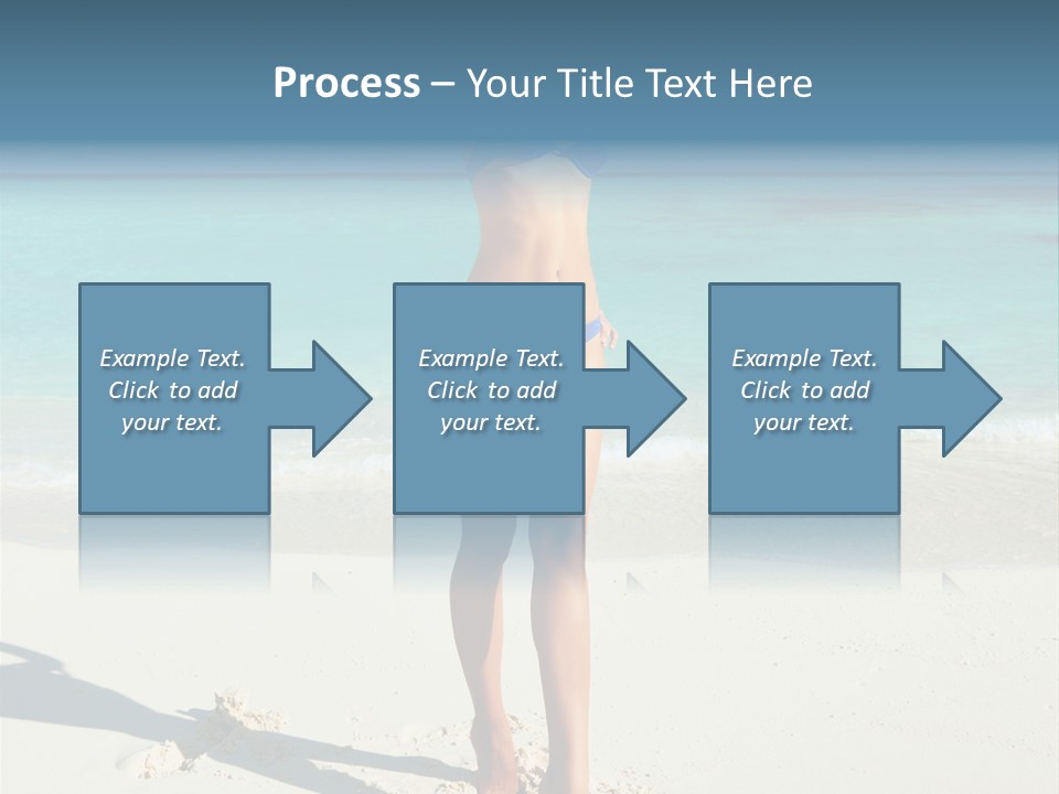 Girl Turquoise Holiday PowerPoint Template