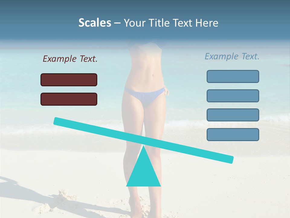 Girl Turquoise Holiday PowerPoint Template