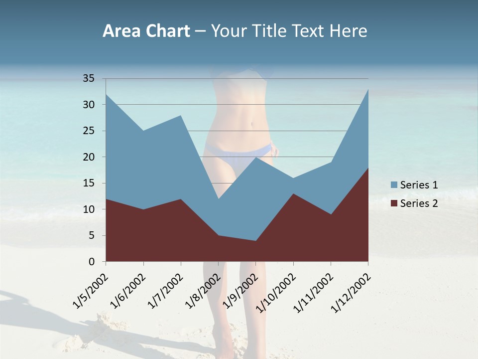 Girl Turquoise Holiday PowerPoint Template