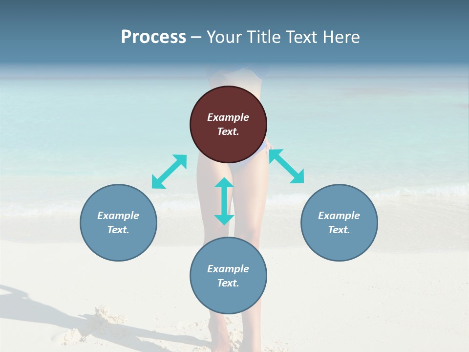 Girl Turquoise Holiday PowerPoint Template