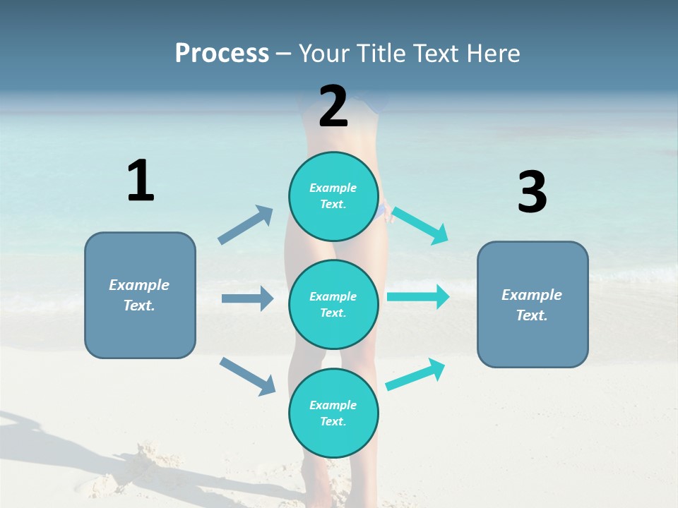 Girl Turquoise Holiday PowerPoint Template