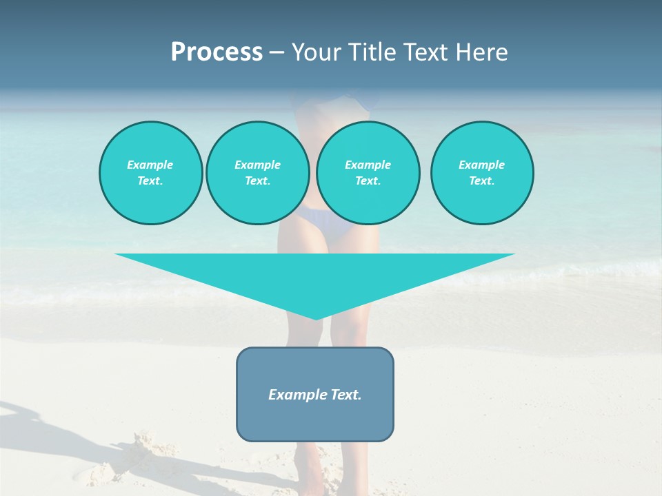 Girl Turquoise Holiday PowerPoint Template