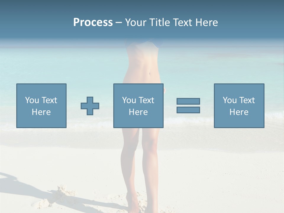 Girl Turquoise Holiday PowerPoint Template
