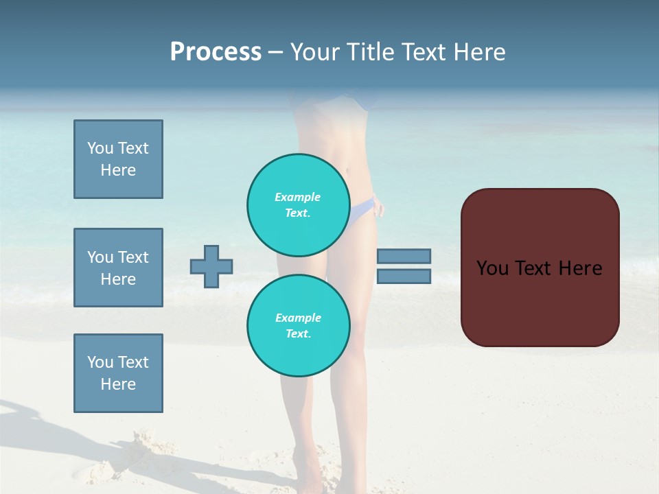 Girl Turquoise Holiday PowerPoint Template