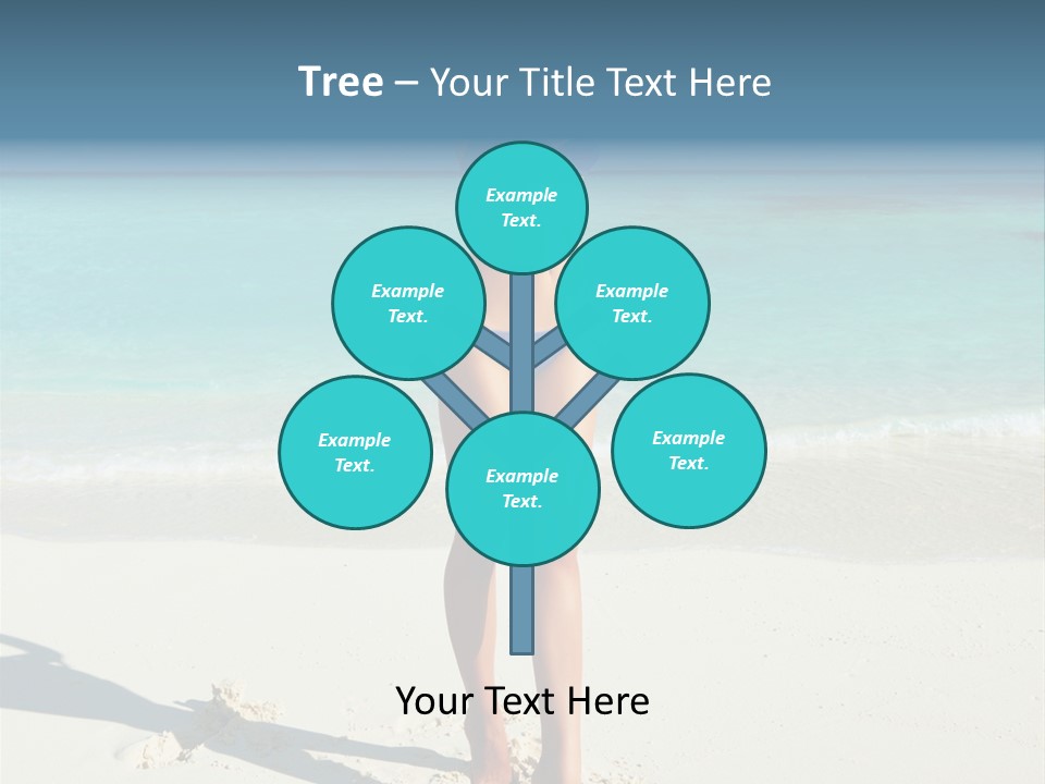 Girl Turquoise Holiday PowerPoint Template