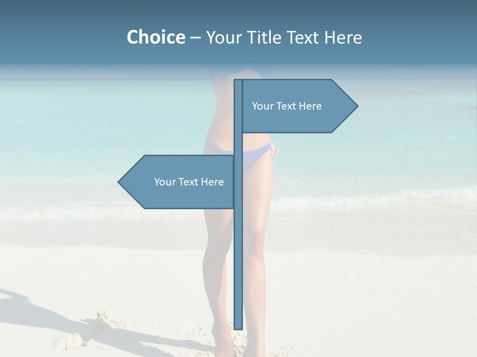 Girl Turquoise Holiday PowerPoint Template