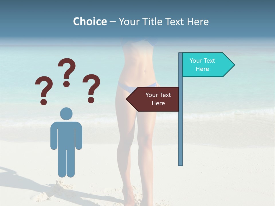 Girl Turquoise Holiday PowerPoint Template