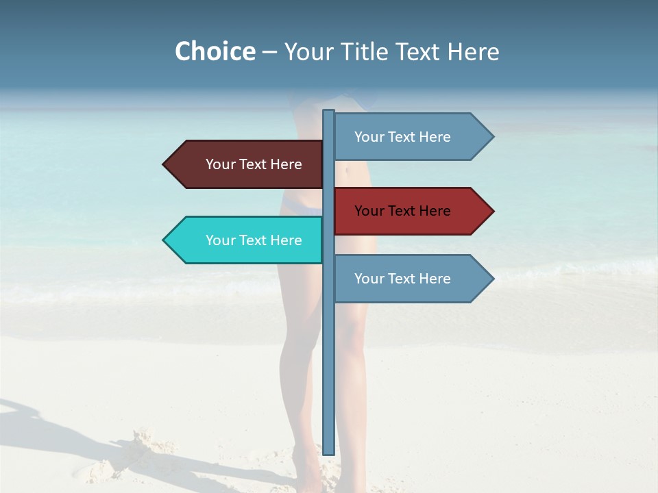 Girl Turquoise Holiday PowerPoint Template